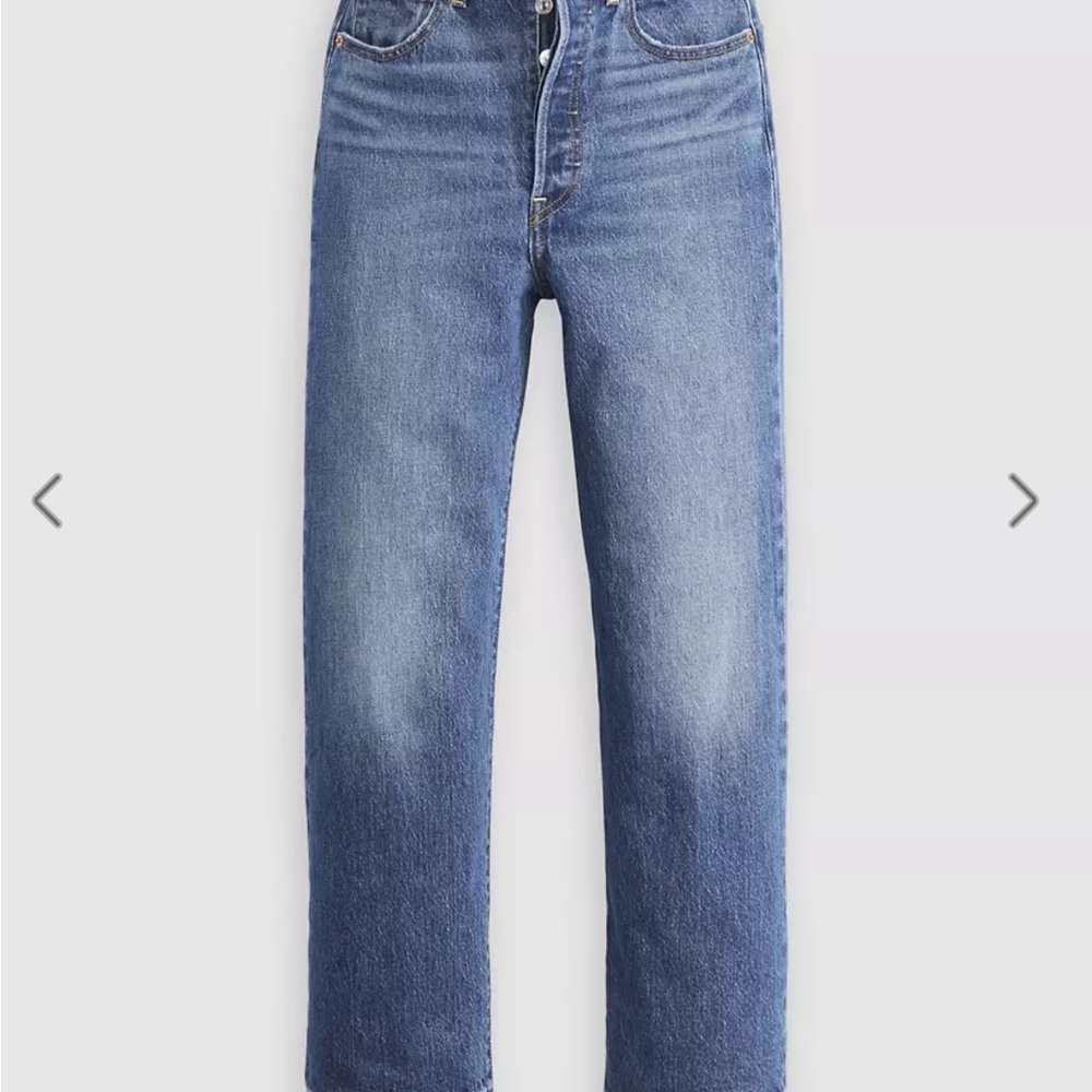 Levi's Women's Ribcage Straight Leg Blue Jeans